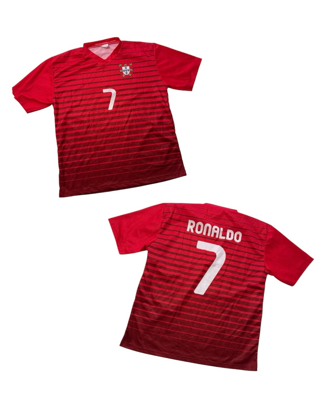 Vintage Portugal #7 Ronaldo Soccer Jersey futbol